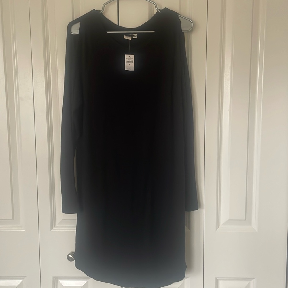 Gap Open shoulder black Dress